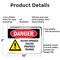 Signmission Do Not Operate Unless Properly Trained Danger Sign, Aluminum, 10in W x 7in L, 2PK OS-2PACK-DS-A-710-L-1156 - alternate 5